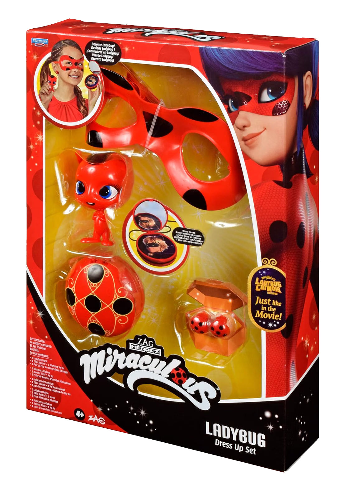 Miraculous Ladybug Dress Up Set Disfraz Basico Playmates Toy