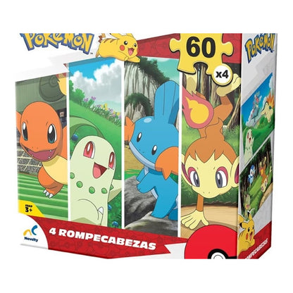 Rompecabezas 4 En 1 Pokémon