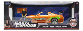 Fast And Furious Brian 1995 Toyota Supra Luz 1:18 Jada Cf Naranja