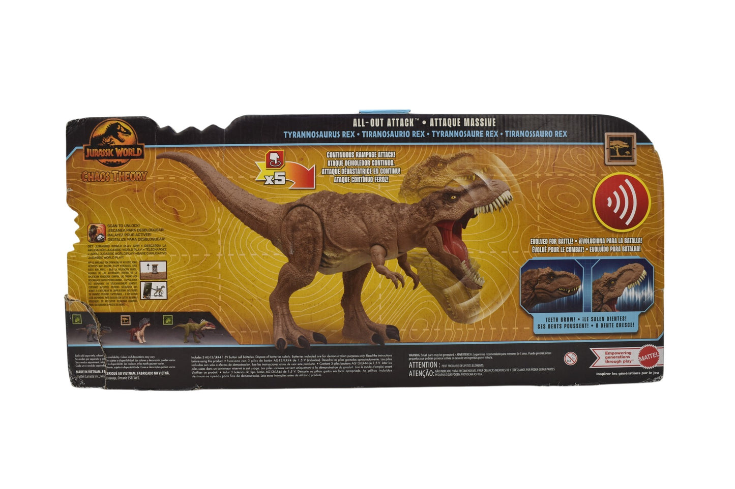 Jurassic World T Rex Chaos Theory Epic Evolution Mattel Cf
