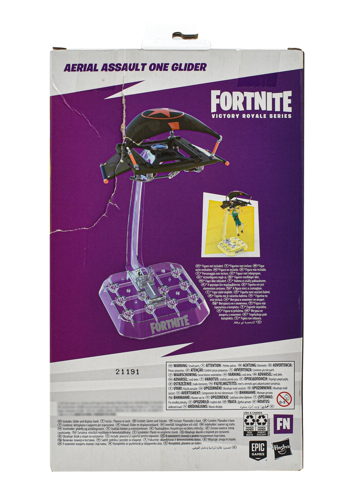 Fortnite Aerial Assault One Glider Victory Royale Hasbro Cf - Detalle cierre