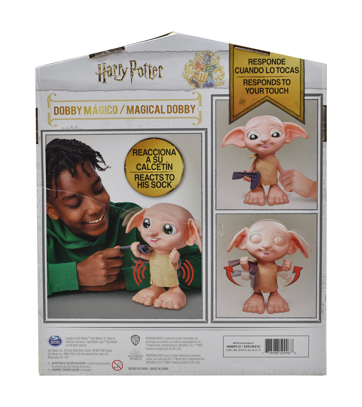 Harry Potter Dobby Magico 35 Sonidos Y Frases Spin Master Cf - Detalle cierre