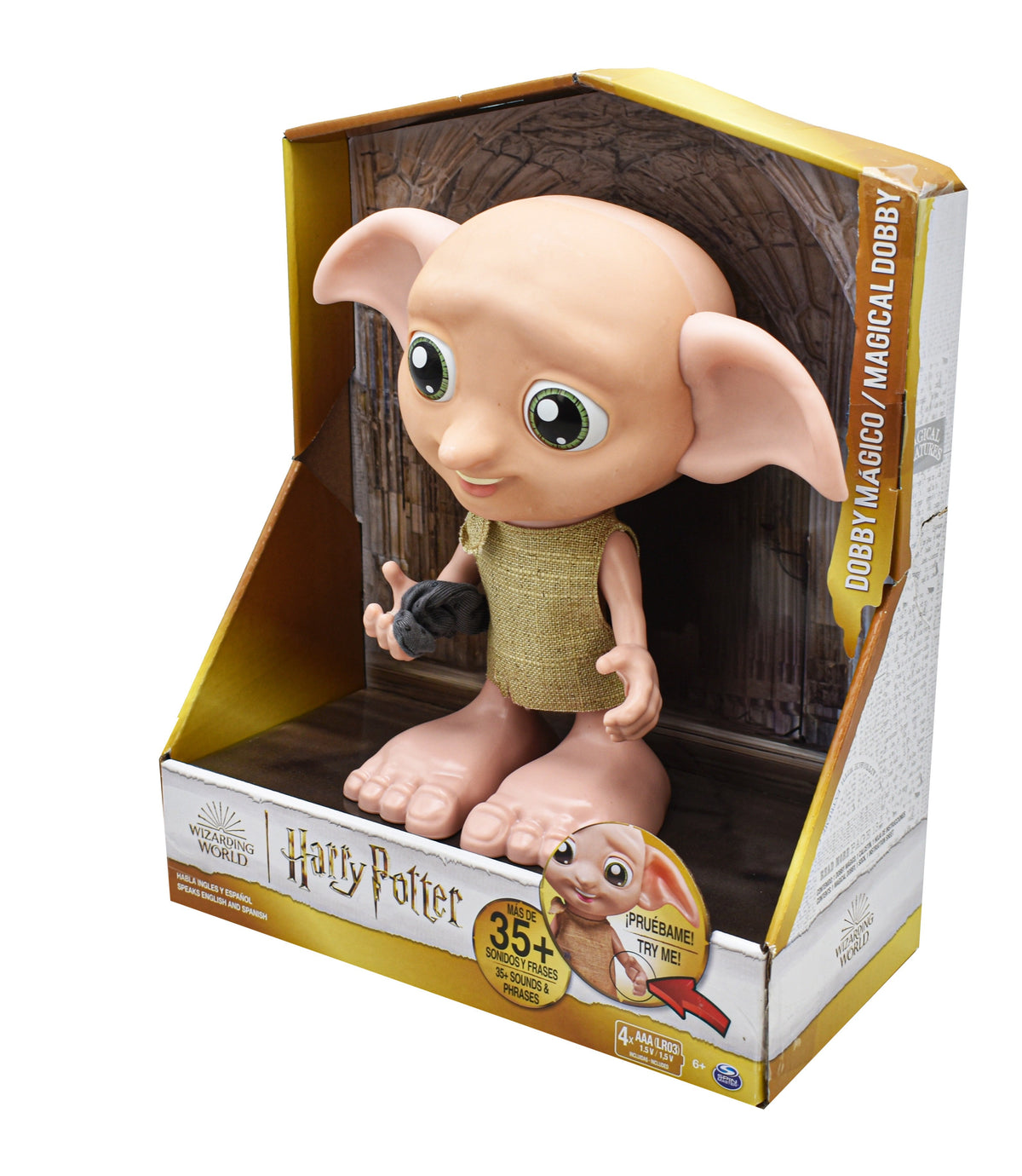 Harry Potter Dobby Magico 35 Sonidos Y Frases Spin Master Cf - Detalle compartimentos