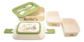 Toper Conejos 3 Niveles Lunch Box Cubiertos 1500ml 82003