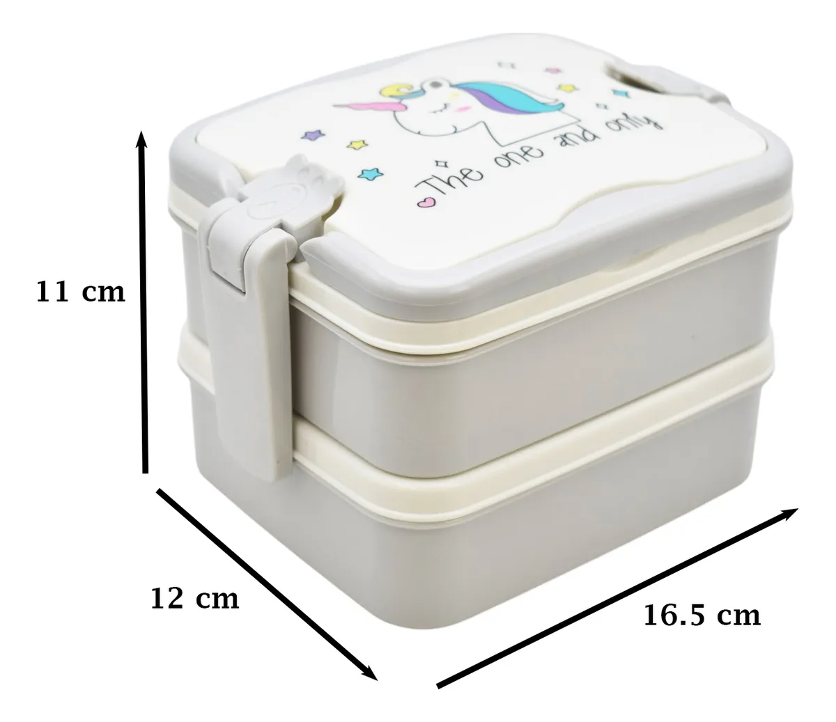 Toper Con Unicornio 2 Niveles Lunch Box Sm23cou286
