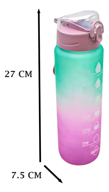 Botella Deportiva Con Asa  Motivacion 1000ml Sm23coh213