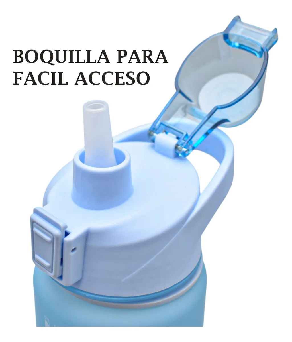Botella Deportiva Con Asa Arcoiris Rayas 1000ml Sm22hat275
