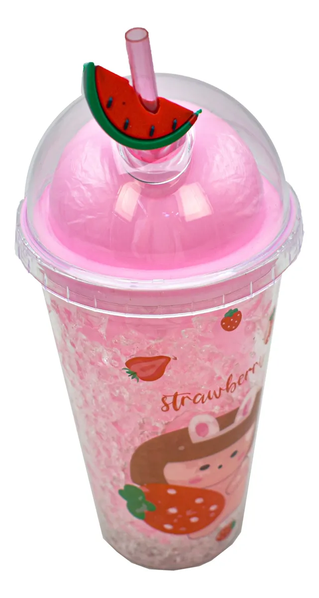 Vaso Doble Pared Gel Enfriador Con Luz  H-13