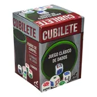 Cubilete Forrado De Curpiel 5 Dados Novelty