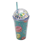 Vaso Plastico Con Tapa Decorativa Donas 500ml Sm22hat316
