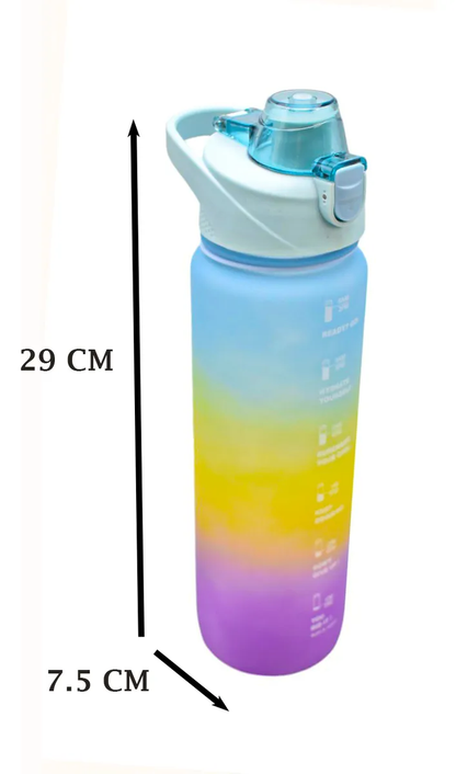 Botella Deportiva Con Asa Arcoiris Puntos 1100ml Sm22hat272