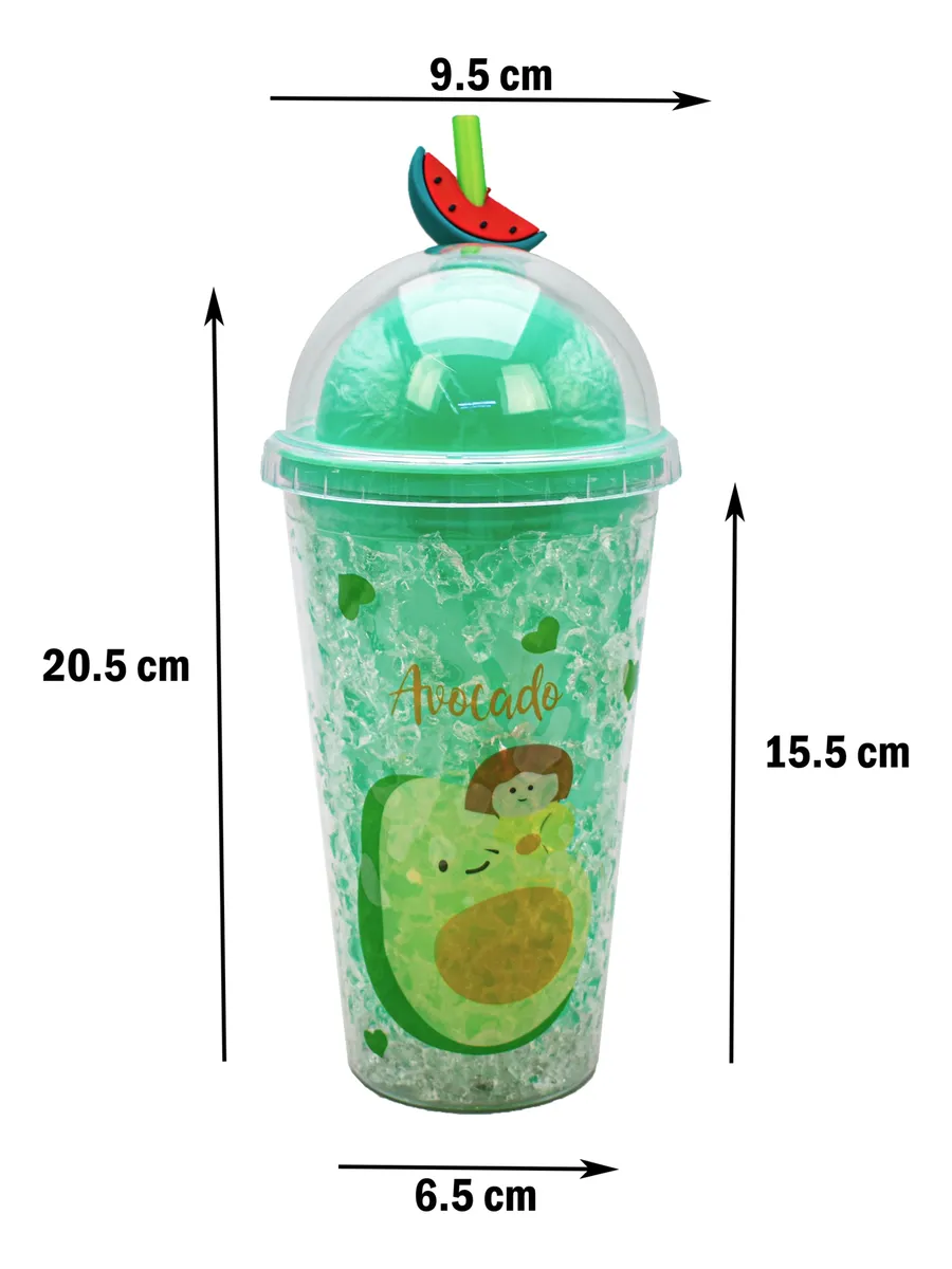Vaso Doble Pared Gel Enfriador Con Luz  H-13