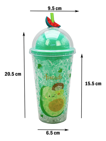Vaso Doble Pared Gel Enfriador Con Luz  H-13
