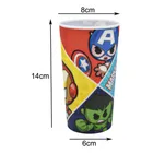 Vaso Lenticular Avengers 5 Personajes Pack 12pz Bestway