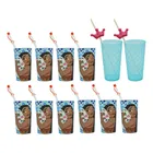 Vaso Lenticular Moana Y Vaso De Malteada Pack 12pz Bestway
