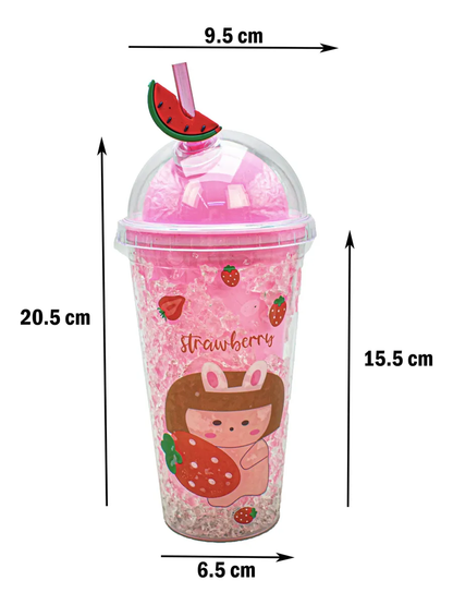 Vaso Doble Pared Gel Enfriador Con Luz  H-13