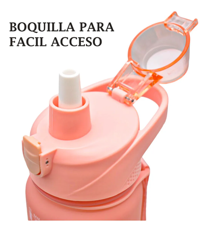 Botella Deportiva Con Asa Arcoiris Puntos 1100ml Sm22hat272