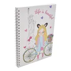 Cuaderno Tapa Dura Cuadricula 80 Hojas Niña Sm24esl518