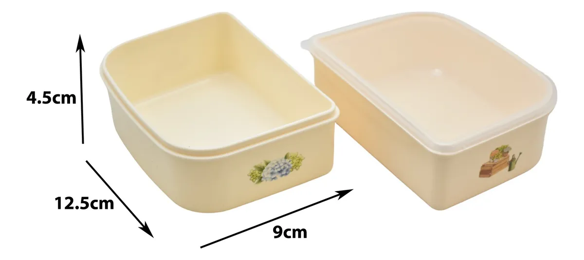 Toper Conejos 3 Niveles Lunch Box Cubiertos 1500ml 82003