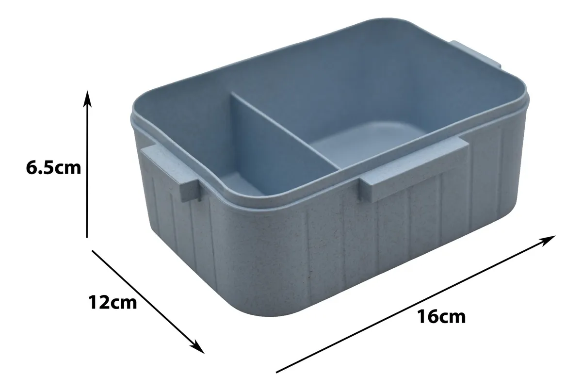 Toper Animalitos Lunch Box Con Cubiertos 650ml Sm23cou258