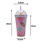 Vaso Plastico Con Tapa Decorativa Donas 500ml Sm22hat316