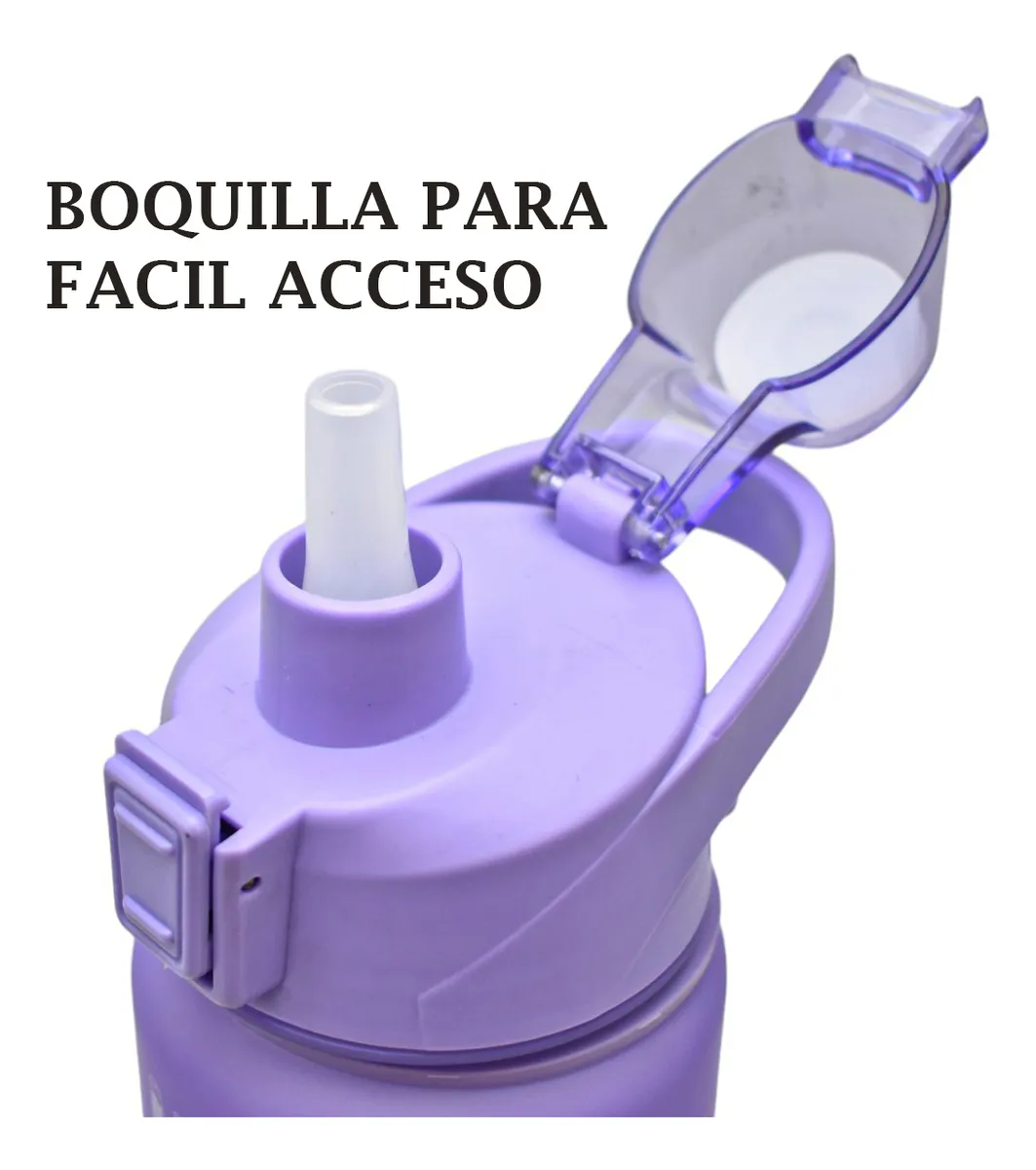 Botella Deportiva Con Asa Arcoiris Rayas 1000ml Sm22hat275