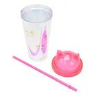 Vaso Plastico Tapadera De Rosca Y Popote Gato Sm22hat280