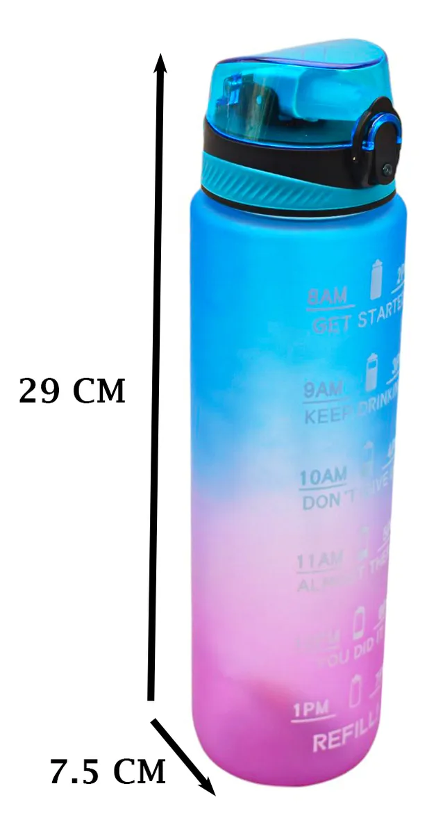 Botella Deportiva Arcoiris 900ml Sm22hat267