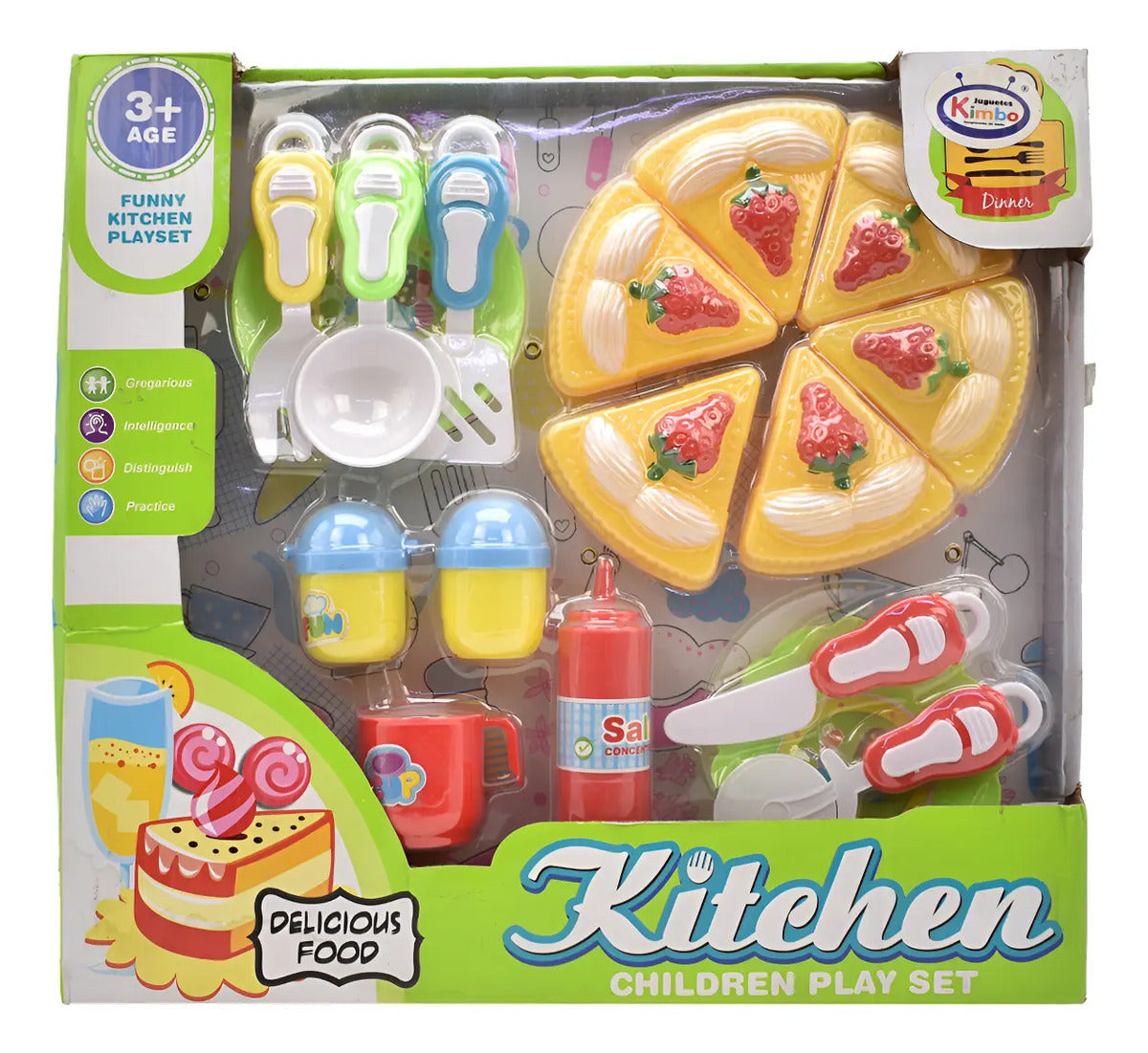 Juego De Cocina Divertido 17 Pz - Vista frontal