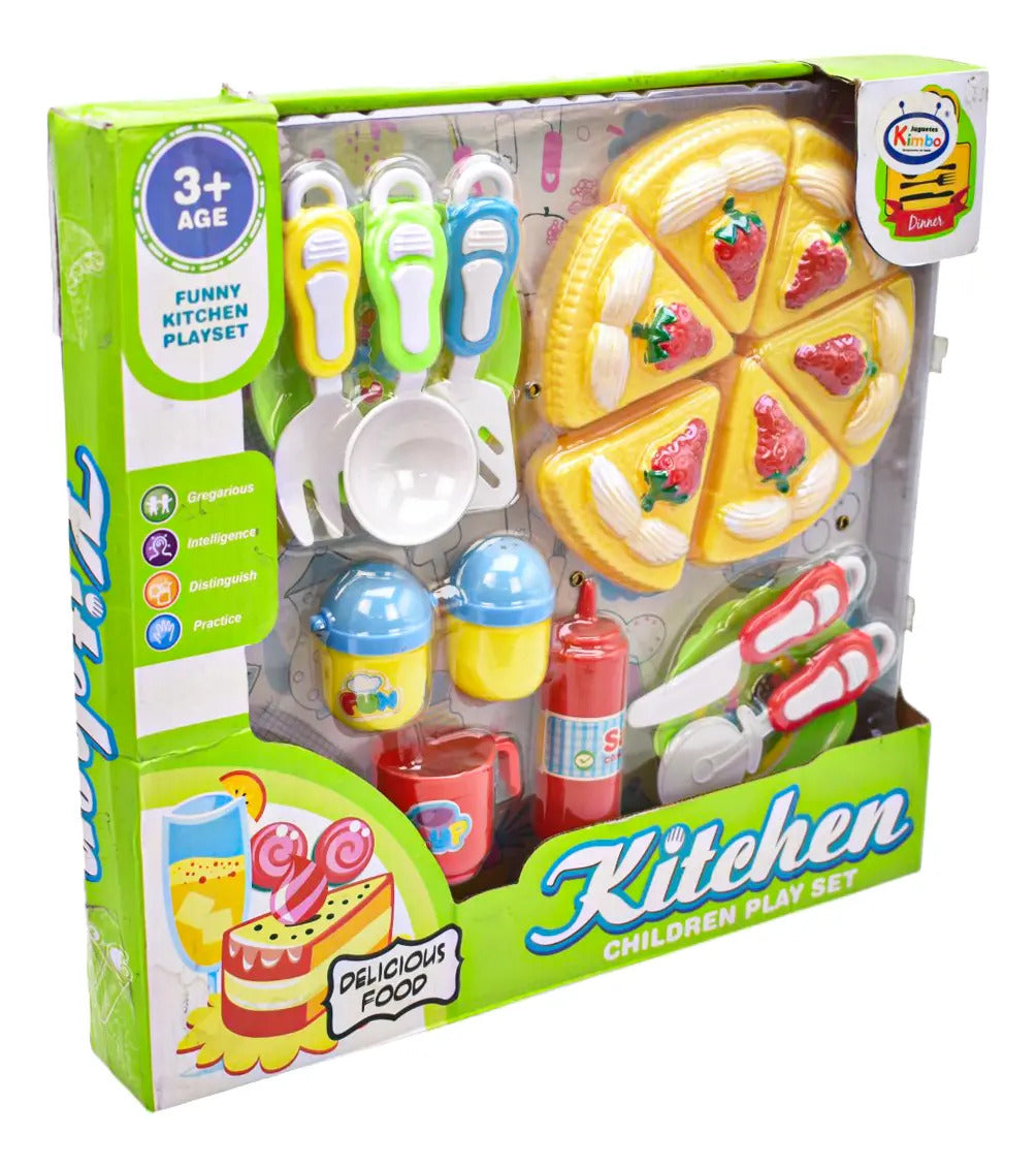 Juego De Cocina Divertido 17 Pz - Vista lateral