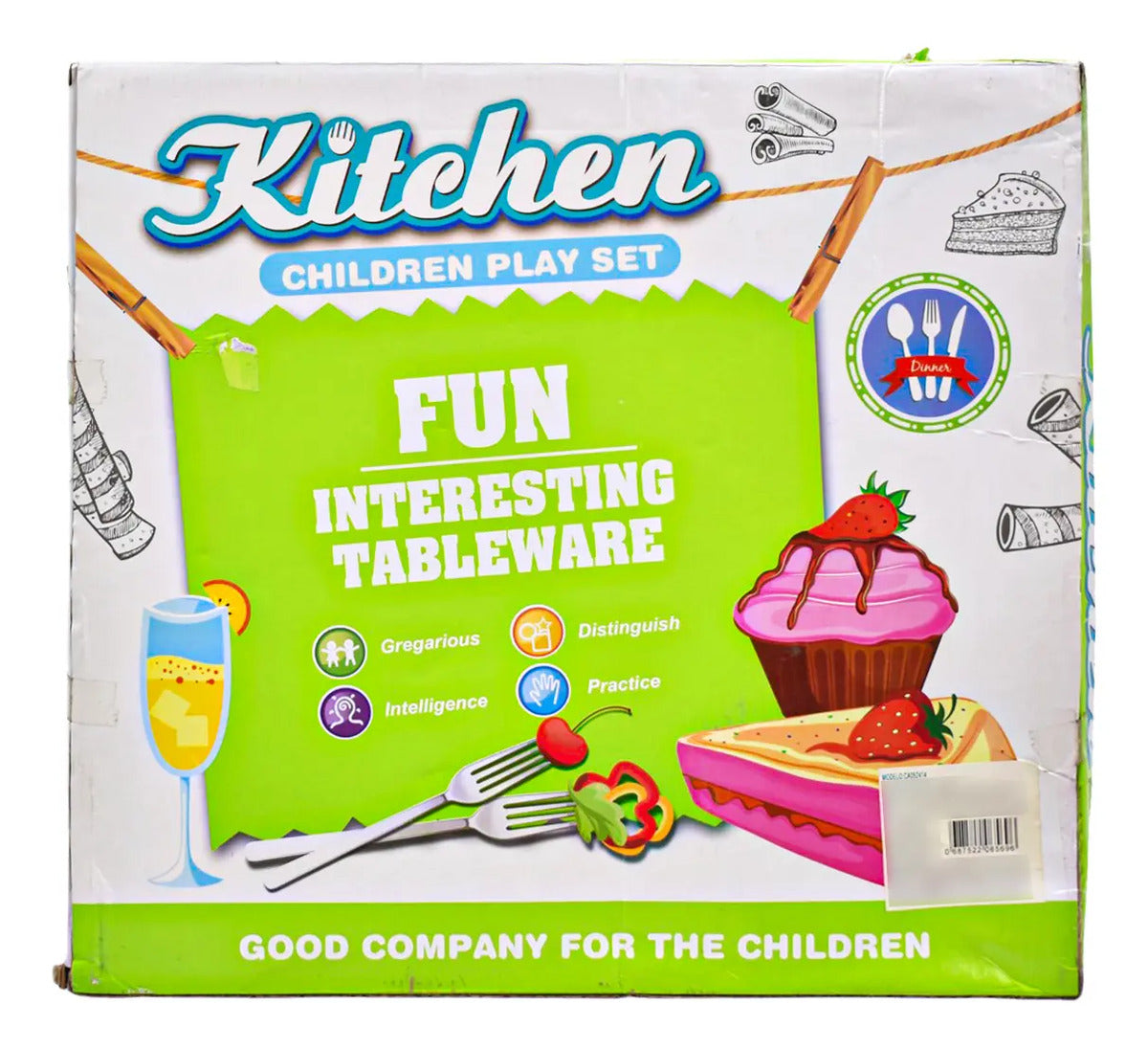 Juego De Cocina Divertido 17 Pz - Vista superior