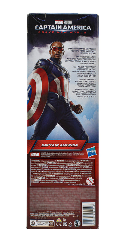 Marvel Capitan America Titan Hero Series 29cm Hasbro Cf - Detalle cierre