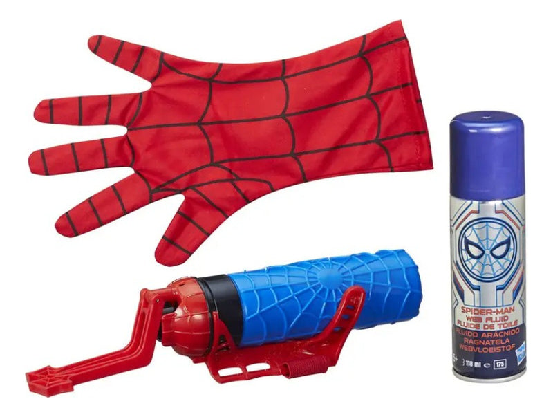 Marvel Spider Man Super Lanzatelarañas 2 En 1 B9764 Hasbro Rojo - Vista lateral