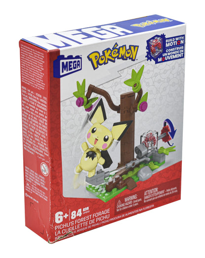Mega Pokémon Busqueda En El Bosque De Pichu 84 Pz Mattel Cf - Vista trasera