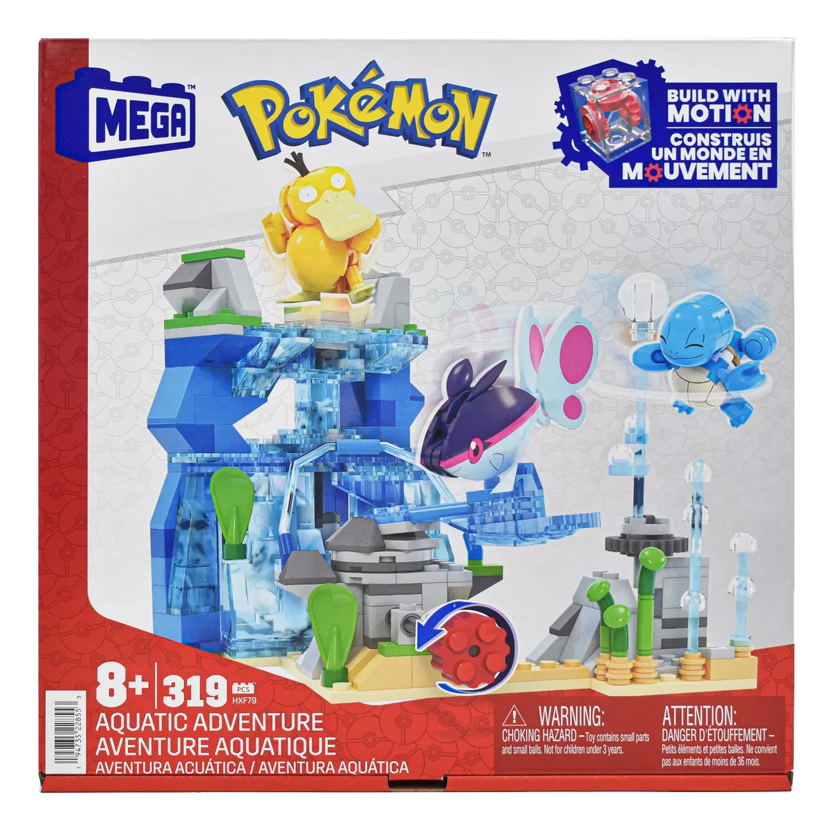 Mega Pokemon Pack Bosque De Pichu Y Aventura Acuatica Mattel - Vista lateral