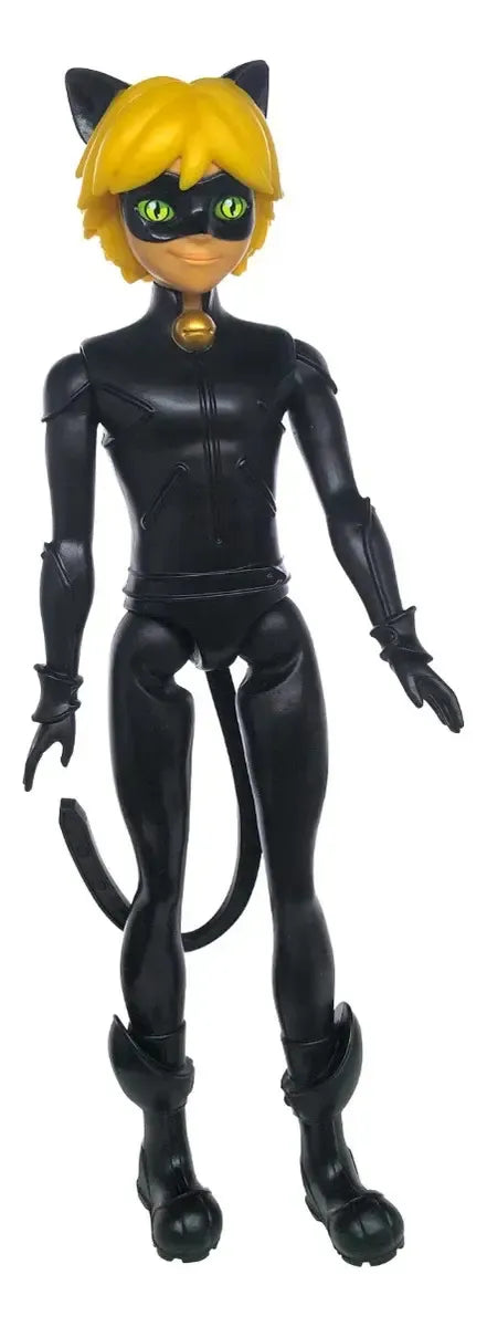 Miraculous Ladybug Y Cat Noir Figuras Basicas Playmates Toy - Vista trasera
