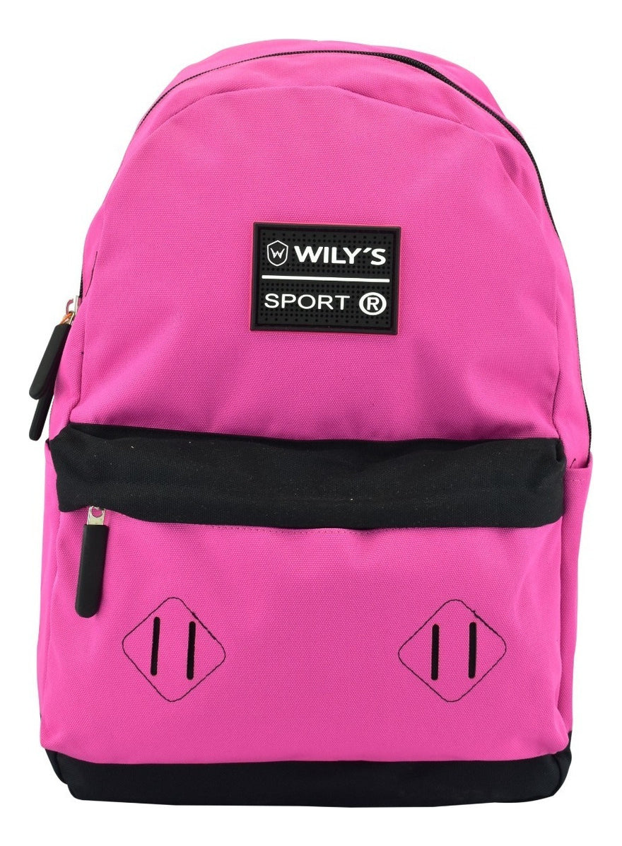 Mochila Coleccion Sport Rosa - Vista frontal