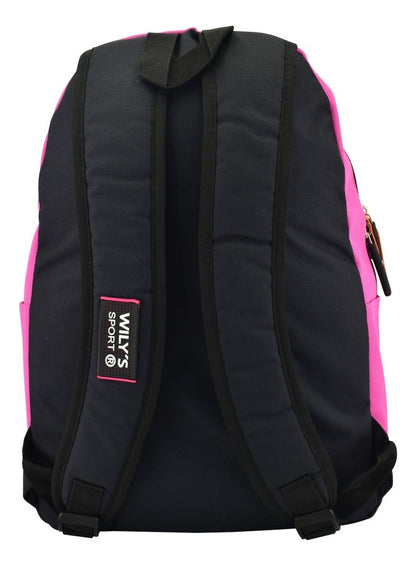 Mochila Coleccion Sport Rosa - Vista lateral
