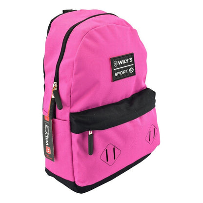 Mochila Coleccion Sport Rosa - Vista trasera