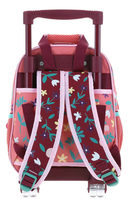 Mochila Con Ruedas Happy - Detalle compartimentos