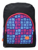 Mochila Cuadros De Colores Lisa Negra Bp11obc-01x Basic City | Taidongo