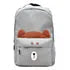 Mochila Escolar Lluvia Gris - Vista frontal