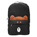 Mochila Escolar Lluvia Negra 26l Con Compartimento Para Laptop Negro Estampada Lisa | Taidongo