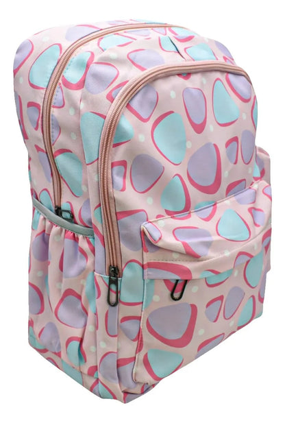 Mochila Figuras De Colores - Detalle estampado
