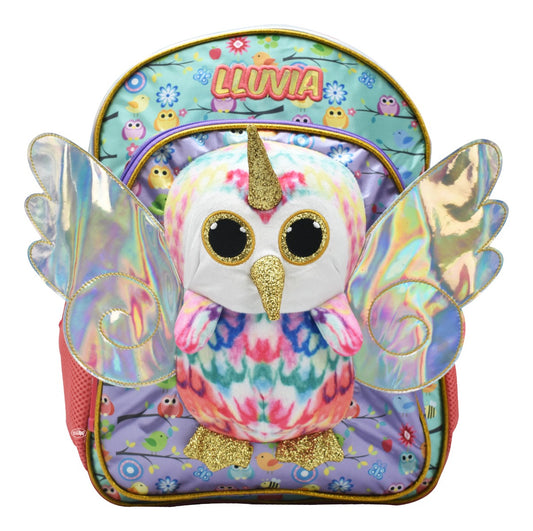 Mochila Lechuza Peluche 3d - Vista frontal