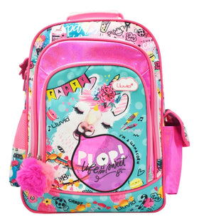 Mochila Llama Candy Make Life A Party Primaria Estampado Lluvia | Taidongo