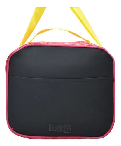Mochila Lonchera Hashtag Estampado - Vista trasera