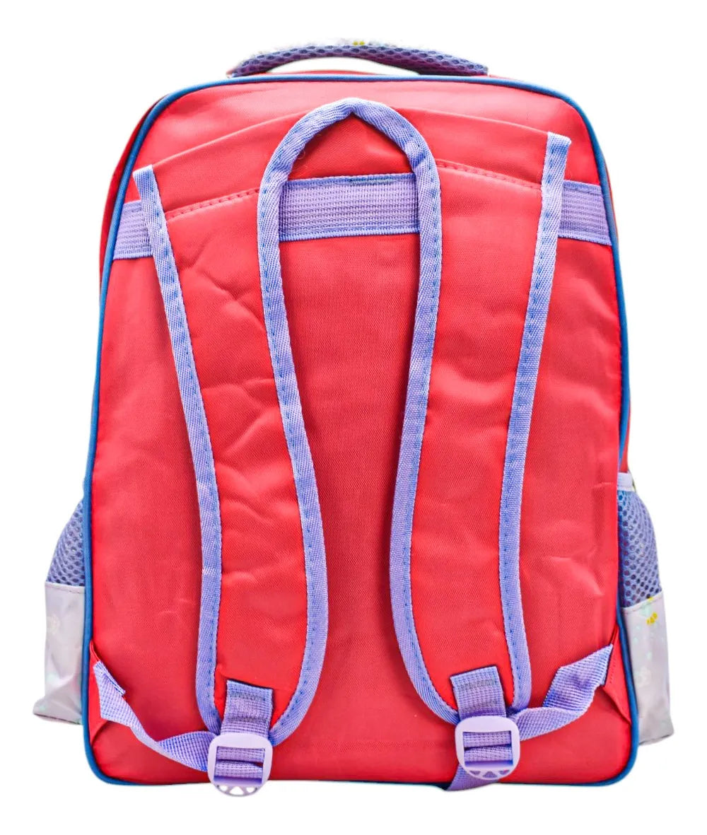 Mochila Lonchera Lapicera Muñeca - Detalle compartimentos