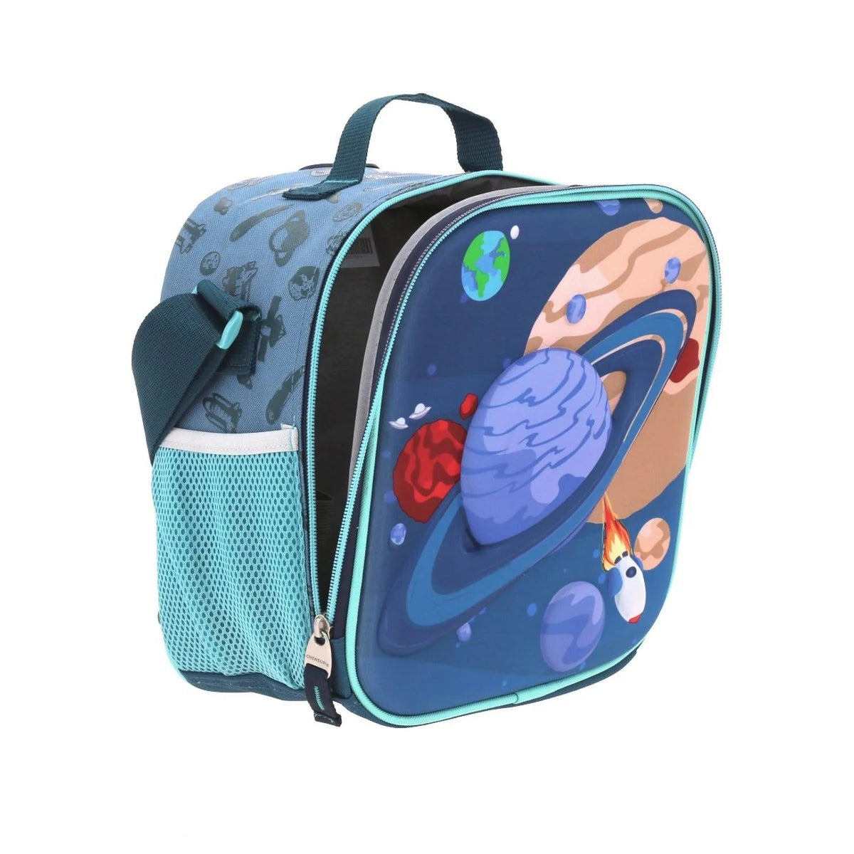 Mochila Lonchera Lapicera Planetas Chenson - Detalle cierre