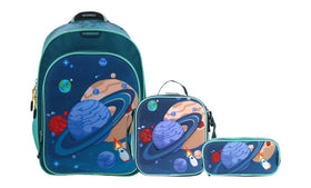 Mochila Chenson Lonchera Lapicera Planetas Found 3d - Primaria | Taidongo